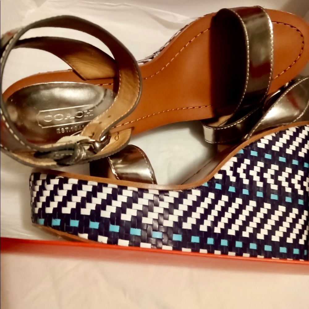 Coach (Gemma) Sandal- Wedge